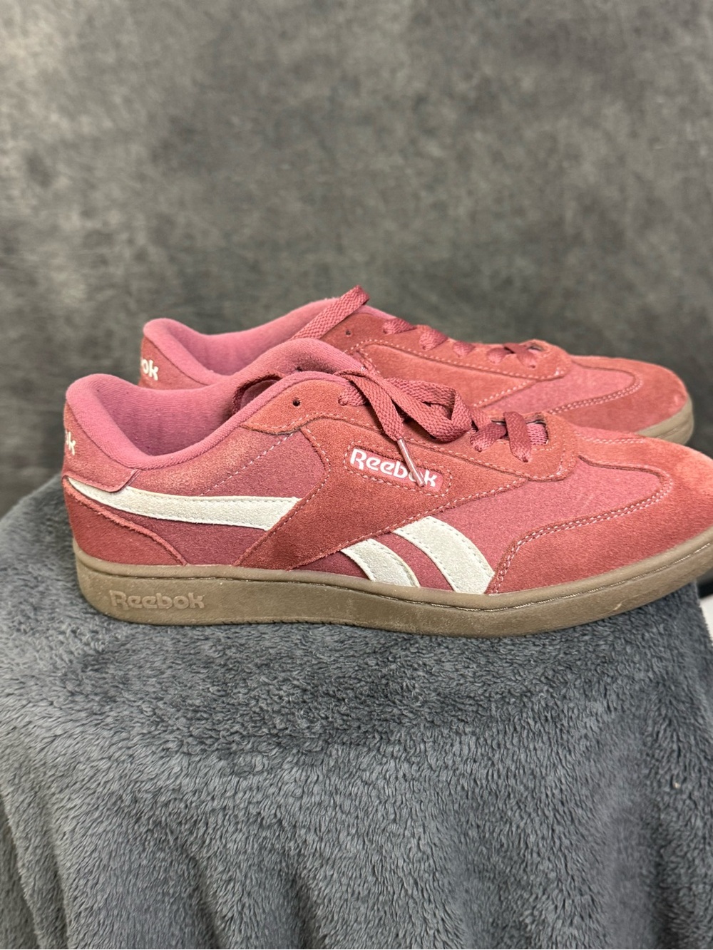 Reebok Club C Grounds Pink Suede Gum Sole Sneakers Women’s Size 8.5 - Picture 5 of 10